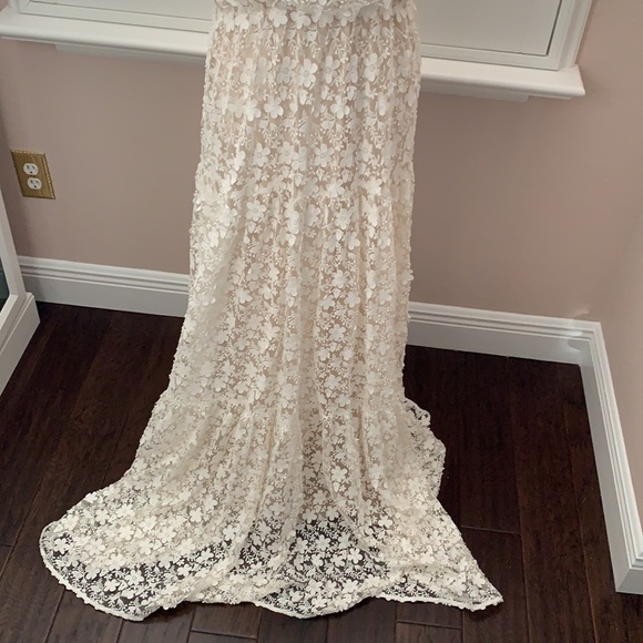 Erin Fetherston ivory evening gown - Picture 4 of 8